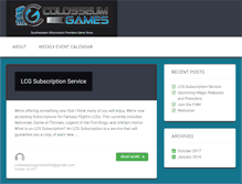 Tablet Screenshot of colosseumgamesofwi.com